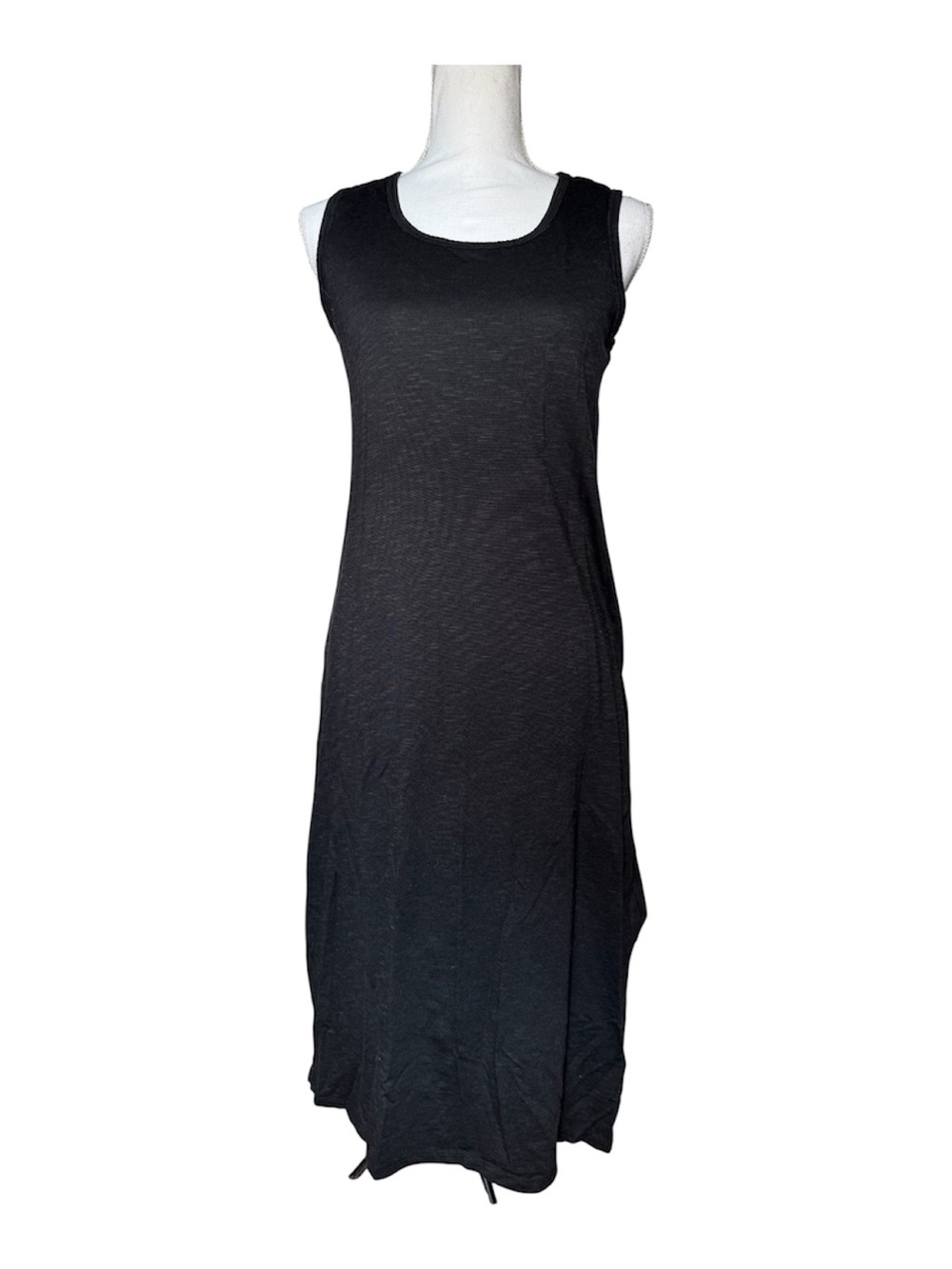 Toad&Co Black Sleeveless Tencel Scoop Neck Midi Dress - M